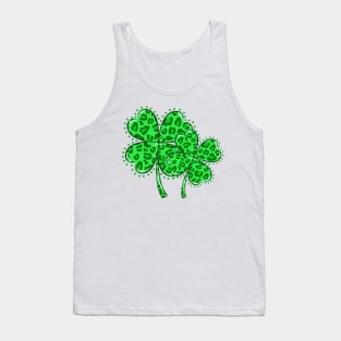 St Patricks Day shamrock clover Tank Top